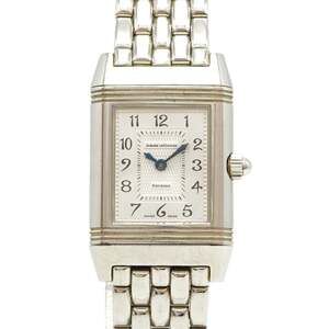 Jaeger-LeCoultre Reverso Duetto 266.8.44 Silver White Mother-of-Pearl Dial Wo...